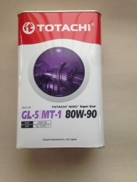 Масло трансмиссионное TOTACHI NIRO Super Geam минерал. GL-5/MT-1 80W-90 3.47 кг/4л